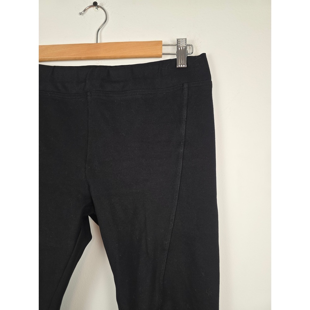 Pete & Greta Johnny Was Black Moto Leggings Pants S Faux Leather Knee Stretchy - Picture 3 of 8